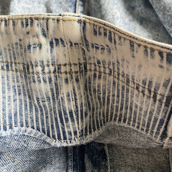 Vintage Lee 1980s Acid Wash High-rise Mom Jeans Women Size 18 Tapered Grunge - Picture 11 of 16